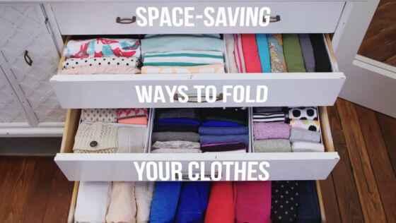 How do you fold shorts to save space?